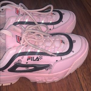 Pink Fila Shoes